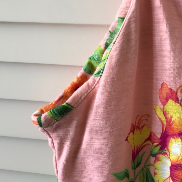 Tommy Bahama XS pink tropical dress - Picture 4 of 8